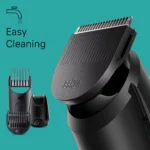 Braun MGK3410 6-in-1 Beard & Hair Trimmer, Angled close-up of trimmer head and attachments