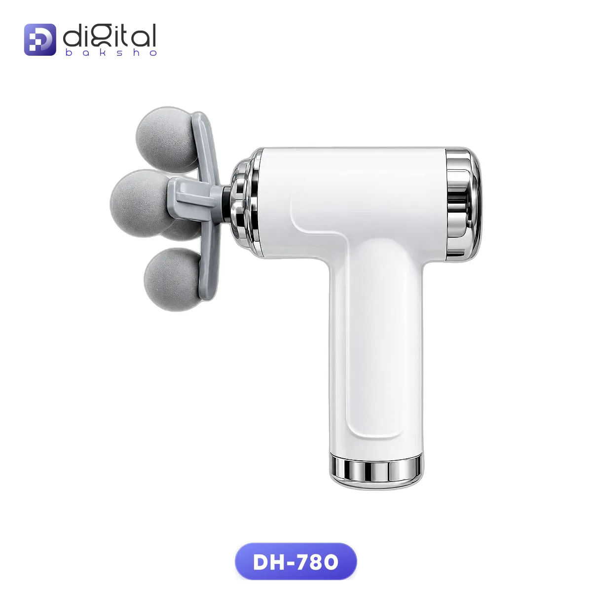 DH-780 Five-headed Fascia Gun - Digital Baksho DH-780 Five-headed Fascia Gun with five massage heads, cordless Type-C charging, and 24W brushless motor, available at Digital Baksho Bangladesh.
