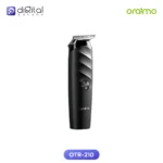 Oraimo OTR-210 Cordless Powerful Electric Smart Trimmer, Upright front view showing blade, button, and logo